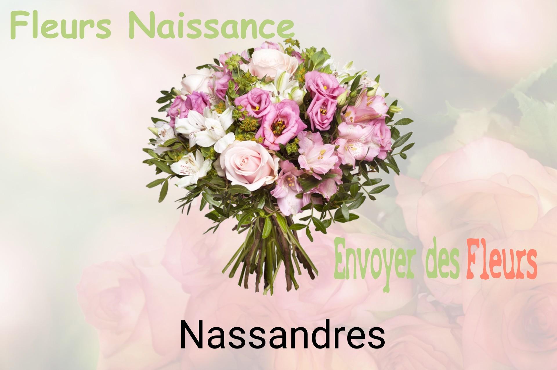 Bouquet de fleurs de naissance livré à Nassandres